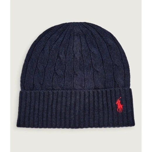 POLO RALPH LAUREN Wełniana czapka | z dodatkiem kaszmiru ze sklepu Gomez Fashion Store w kategorii Czapki zimowe damskie - zdjęcie 185900747
