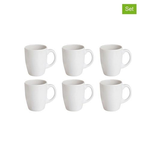 Trendy Kitchen by EXCÉLSA Kubki (6 szt.) w kolorze białym - 280 ml ze sklepu Limango Polska w kategorii Dzbanki i zaparzacze - zdjęcie 185902429