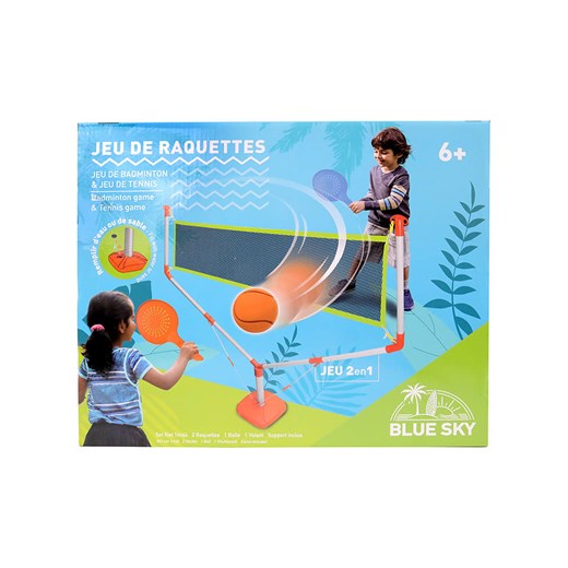 Blue Sky Gra 2w1 w badmintona i tenisa - 6+ Blue Sky onesize okazyjna cena Limango Polska