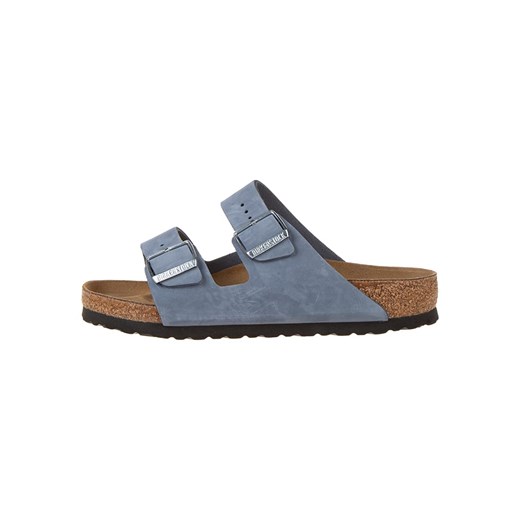 Birkenstock Skórzane klapki &quot;Arizona&quot; w kolorze błękitnym ze sklepu Limango Polska w kategorii Klapki damskie - zdjęcie 185904765