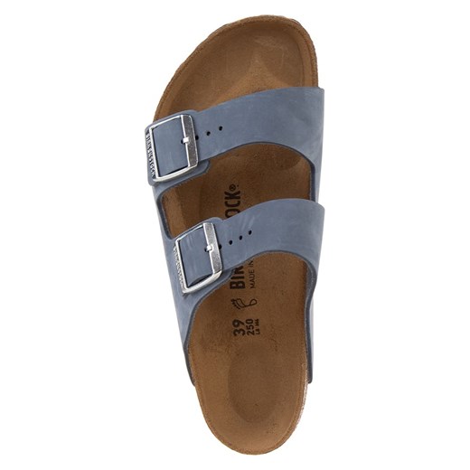 Birkenstock Skórzane klapki &quot;Arizona&quot; w kolorze błękitnym 41 Limango Polska promocja