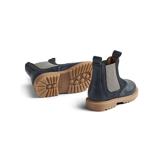 Wheat Skórzane sztyblety w kolorze granatowym 26 Limango Polska okazja