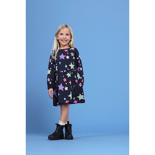 Blue Seven Sukienka w kolorze granatowym 104 okazyjna cena Limango Polska