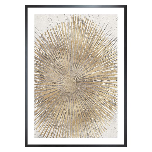 Ars Longa Druk artystyczny &quot;Golden Abstract I&quot; w ramce - 70 x 50 cm ze sklepu Limango Polska w kategorii Obrazy - zdjęcie 185905996