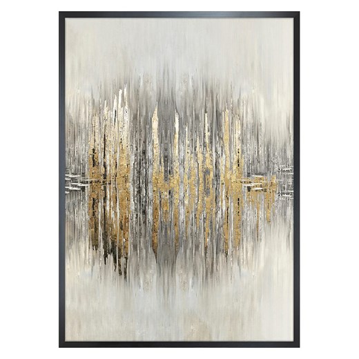 Ars Longa Druk artystyczny &quot;Golden Abstract II&quot; w ramce - 70 x 50 cm ze sklepu Limango Polska w kategorii Obrazy - zdjęcie 185905998