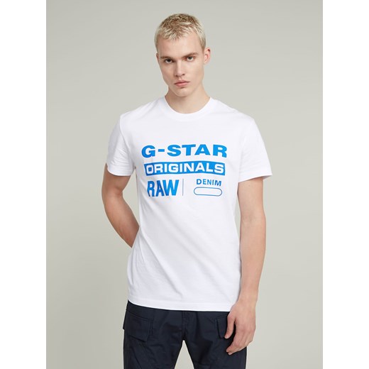 G-Star Koszulka w kolorze białym ze sklepu Limango Polska w kategorii T-shirty męskie - zdjęcie 185906019