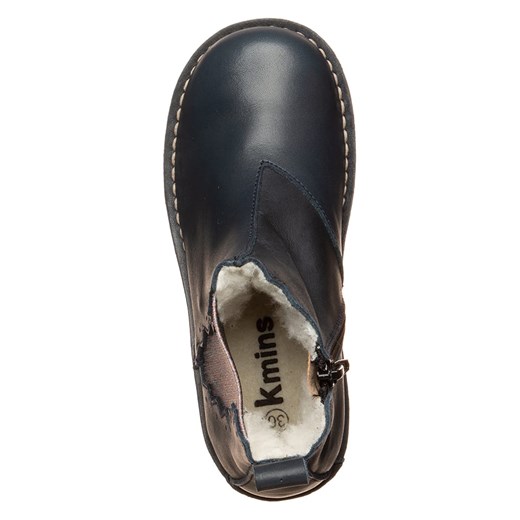 kmins Skórzane sztyblety w kolorze granatowym Kmins 30 Limango Polska okazja