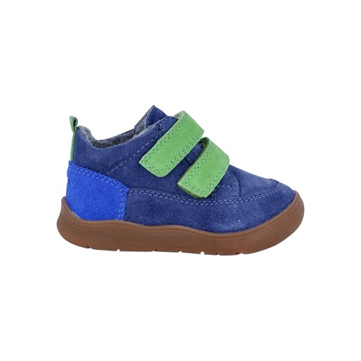 Richter Shoes Skórzane buty &quot;Samy&quot; w kolorze niebiesko-zielonym do chodzenia na boso ze sklepu Limango Polska w kategorii Buciki niemowlęce - zdjęcie 185907977