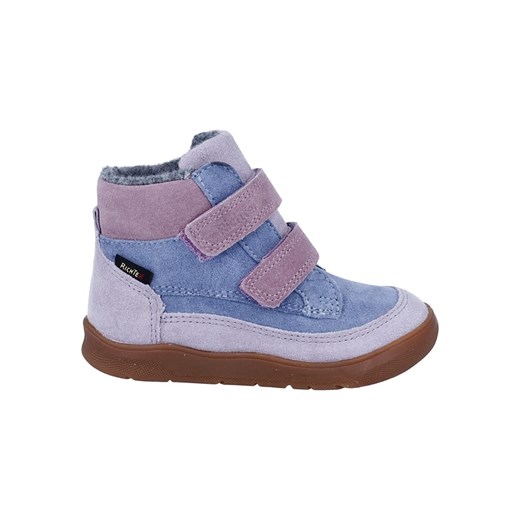 Richter Shoes Skórzane buty &quot;Samy&quot; w kolorze błękitno-fioletowym do chodzenia na boso ze sklepu Limango Polska w kategorii Buciki niemowlęce - zdjęcie 185907989
