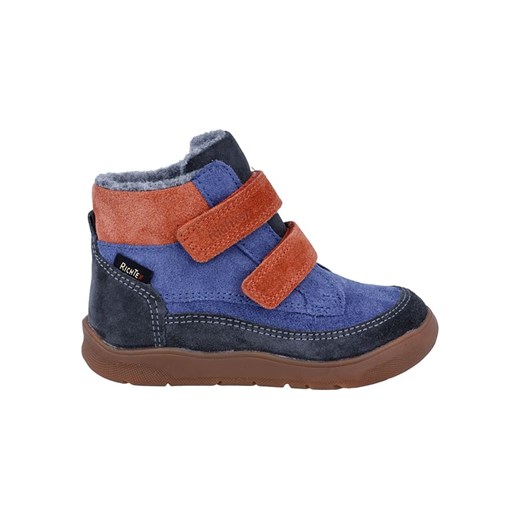 Richter Shoes Skórzane buty &quot;Samy&quot; w kolorze niebiesko-pomarańczowym do chodzenia na boso ze sklepu Limango Polska w kategorii Buciki niemowlęce - zdjęcie 185907995