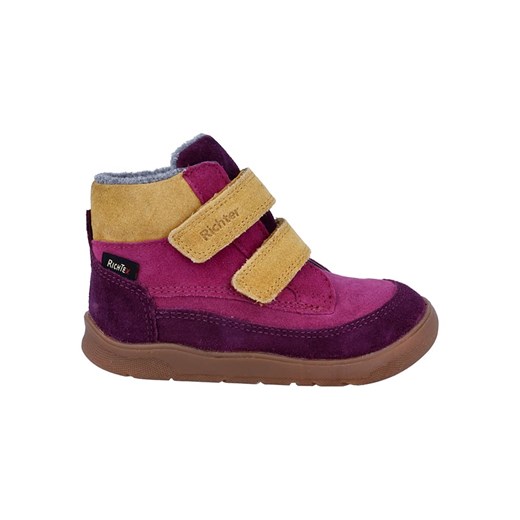 Richter Shoes Skórzane buty &quot;Samy&quot; w kolorze różowo-beżowym do chodzenia na boso ze sklepu Limango Polska w kategorii Buciki niemowlęce - zdjęcie 185908007