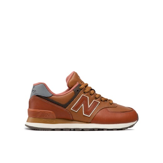 Sneakersy New Balance ML574OMA Brązowy ze sklepu eobuwie.pl w kategorii Buty sportowe męskie - zdjęcie 185908566