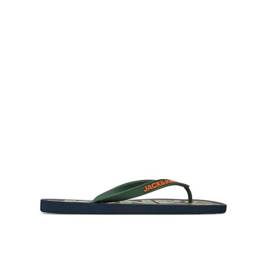 Japonki Jack&Jones Jfwlogo Palm Print Flip Flop Ln 12230642 Granatowy ze sklepu eobuwie.pl w kategorii Klapki męskie - zdjęcie 185908898