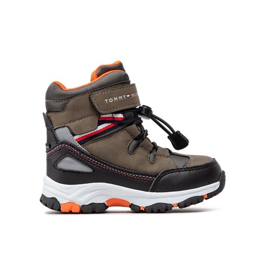 Śniegowce Tommy Hilfiger Tech Bootie T3B5-32542-1487 M Zielony ze sklepu eobuwie.pl w kategorii Buty zimowe dziecięce - zdjęcie 185908989