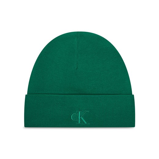 Czapka Calvin Klein LV04D8020G Zielony ze sklepu eobuwie.pl w kategorii Czapki zimowe męskie - zdjęcie 185909027