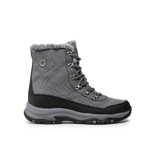 Trekkingi Skechers Cold Blues 167283/CCL Szary ze sklepu eobuwie.pl w kategorii Śniegowce damskie - zdjęcie 185909069