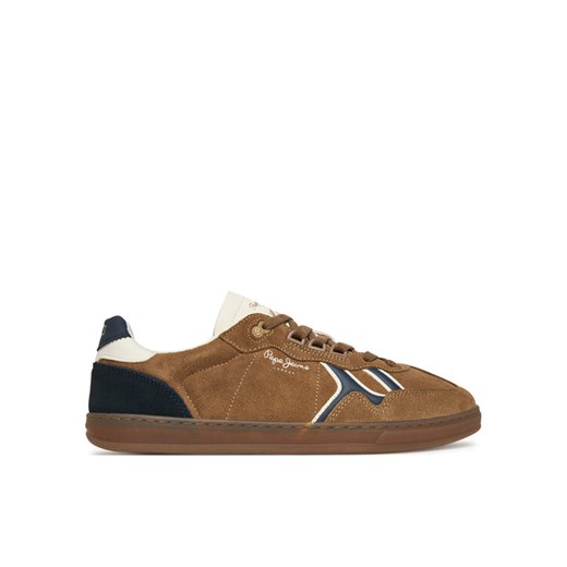 Sneakersy Pepe Jeans Ball Mix M PMS000009 Brązowy ze sklepu eobuwie.pl w kategorii Buty sportowe męskie - zdjęcie 185909079