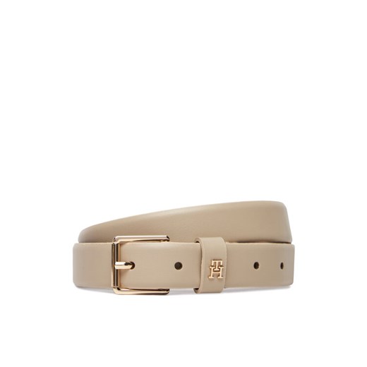 Pasek Damski Tommy Hilfiger Th Square 2.5 Go AW0AW17756 Beżowy ze sklepu eobuwie.pl w kategorii Paski damskie - zdjęcie 185909095