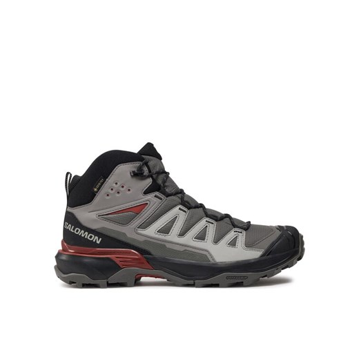 Trekkingi Salomon X Ultra 360 Mid GORE-TEX L47447800 Szary ze sklepu eobuwie.pl w kategorii Buty trekkingowe męskie - zdjęcie 185909236