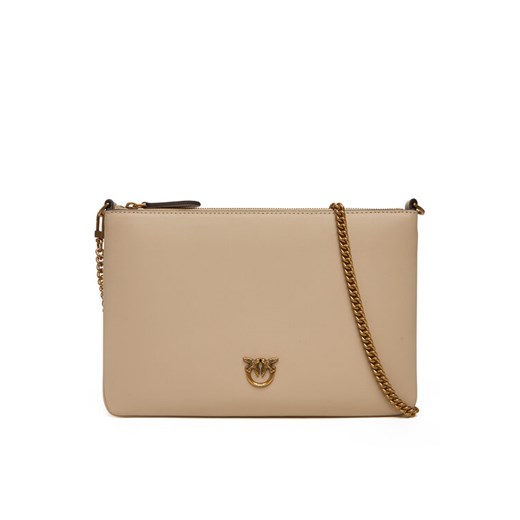 Torebka PINKO Flat Classic AI 25-26 PCPL 100455 A0F1 Beżowy ze sklepu eobuwie.pl w kategorii Kopertówki - zdjęcie 185909385