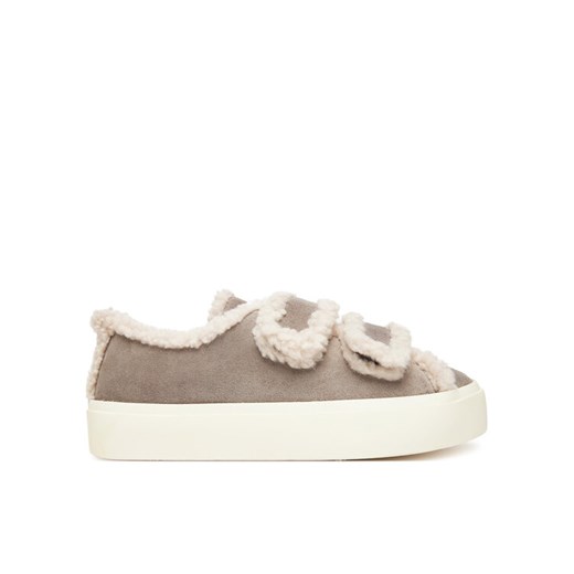 Sneakersy Inuikii Shearling Low Velcro 1001.001.0231 Szary ze sklepu eobuwie.pl w kategorii Buty sportowe damskie - zdjęcie 185909458