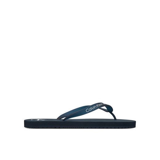 Japonki Calvin Klein Jeans Beach Sandal Transparent Tpu YM0YM01267 Granatowy ze sklepu eobuwie.pl w kategorii Klapki męskie - zdjęcie 185909506