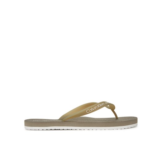 Japonki Calvin Klein Jeans Thong+ Tpu YM0YM01265 Brązowy ze sklepu eobuwie.pl w kategorii Klapki męskie - zdjęcie 185909519