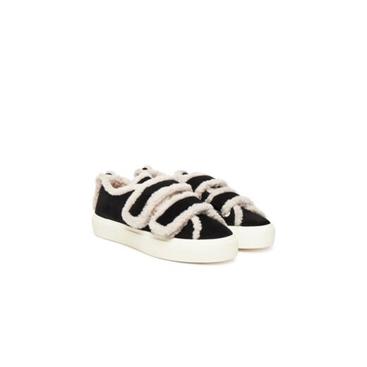 Sneakersy Inuikii Shearling Low Velcro 1001.001.0231 Czarny Inuikii 39 eobuwie.pl