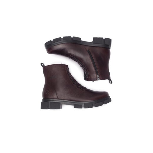 Botki Rieker Y7150-35 Bordowy Rieker 36 eobuwie.pl