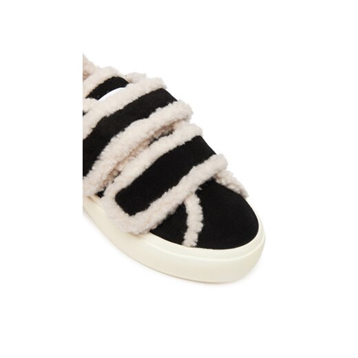 Sneakersy Inuikii Shearling Low Velcro 1001.001.0231 Czarny Inuikii 38 eobuwie.pl