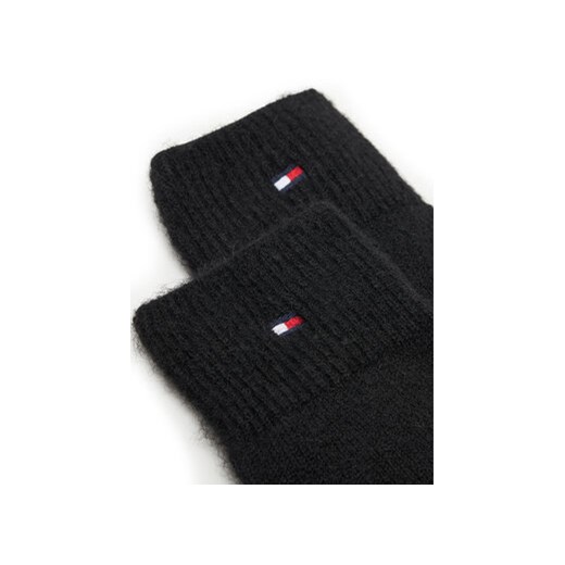 Rękawiczki Damskie Tommy Hilfiger Flag Fluffy AW0AW17797 Czarny Tommy Hilfiger OS eobuwie.pl