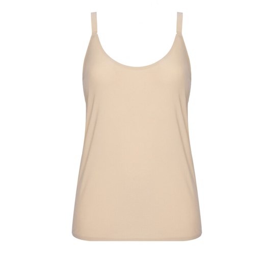 Chantelle Top Soft Stretch C10620 Beżowy Slim Fit ze sklepu MODIVO w kategorii Bluzki damskie - zdjęcie 185912905