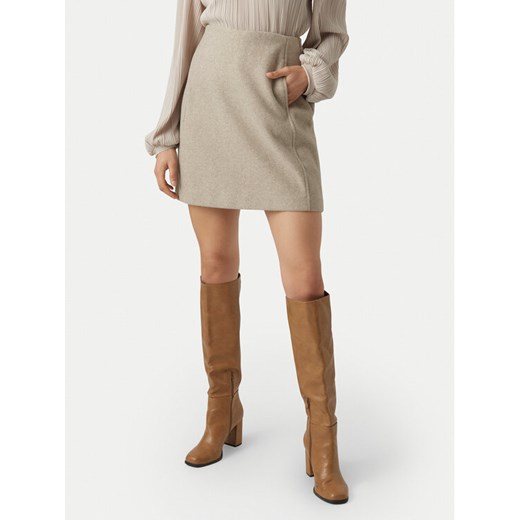 Vero Moda Spódnica ołówkowa Fortuneallison 10253954 Beżowy Slim Fit ze sklepu MODIVO w kategorii Spódnice - zdjęcie 185912919