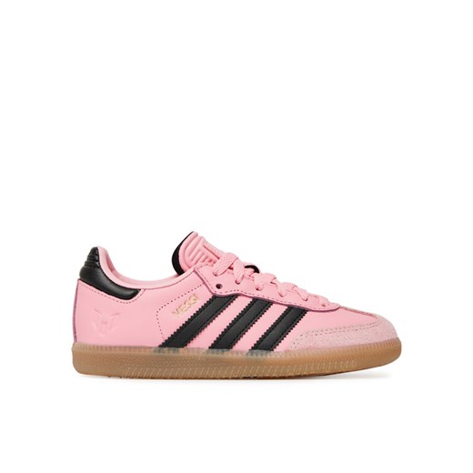 adidas Buty do piłki nożnej Samba Messi Indoor JR0424 Różowy ze sklepu MODIVO w kategorii Buty sportowe dziecięce - zdjęcie 185912925