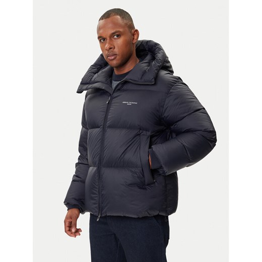 Armani Exchange Kurtka puchowa XM001115 AF16589 UB101 Granatowy Regular Fit ze sklepu MODIVO w kategorii Kurtki męskie - zdjęcie 185912928