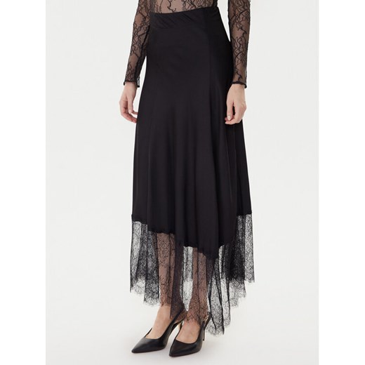 TWINSET Spódnica midi 252LL2TCC Czarny Regular Fit ze sklepu MODIVO w kategorii Spódnice - zdjęcie 185913047
