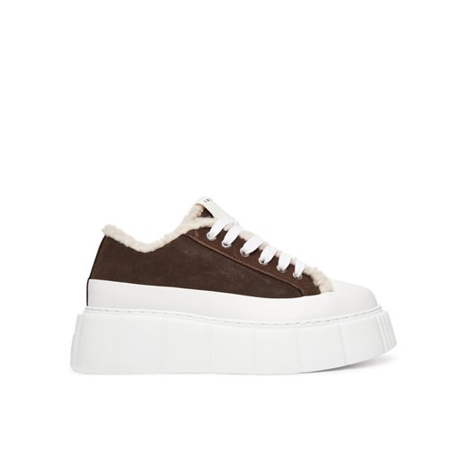 Inuikii Trampki Matilda Curly 1001.001.0381 Brązowy ze sklepu MODIVO w kategorii Trampki damskie - zdjęcie 185913078