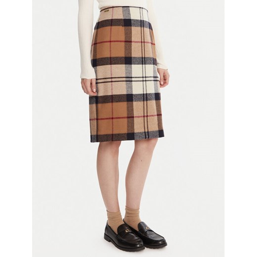 Barbour Spódnica mini Rosa LSK0064BR37 Beżowy Regular Fit ze sklepu MODIVO w kategorii Spódnice - zdjęcie 185913117