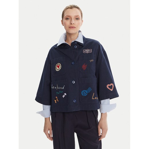 Weekend Max Mara Marynarka Assuan 2525046021 Granatowy Regular Fit ze sklepu MODIVO w kategorii Marynarki damskie - zdjęcie 185913259