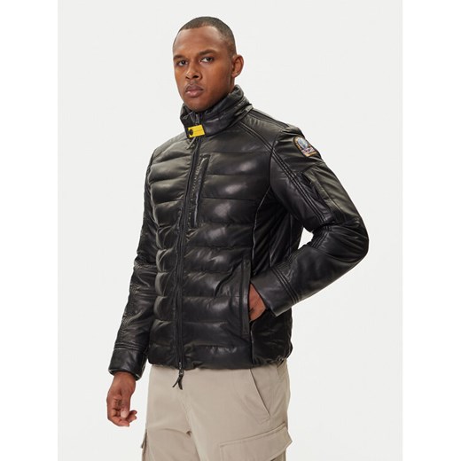 Parajumpers Kurtka skórzana Ernie 25WMPMJKLE02 Czarny Slim Fit ze sklepu MODIVO w kategorii Kurtki męskie - zdjęcie 185913337