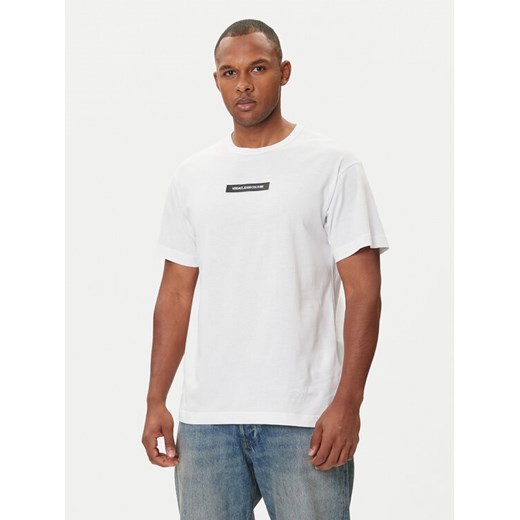 Versace Jeans Couture T-Shirt 79GAHT06 CJ00T Biały Regular Fit ze sklepu MODIVO w kategorii T-shirty męskie - zdjęcie 185913345