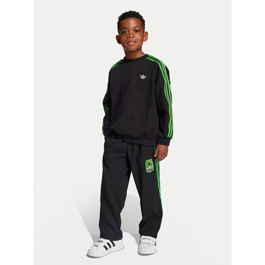 adidas Dres Minecraft JW5331 Czarny Loose Fit ze sklepu MODIVO w kategorii Komplety chłopięce - zdjęcie 185913346