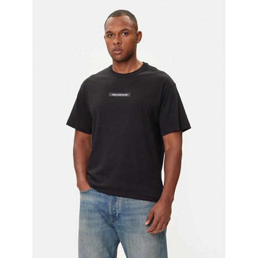Versace Jeans Couture T-Shirt 79GAHT02 CJ00T Czarny Regular Fit ze sklepu MODIVO w kategorii T-shirty męskie - zdjęcie 185913386