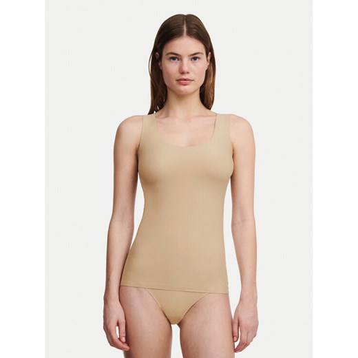Chantelle Top Soft Stretch C26460 Beżowy Regular Fit ze sklepu MODIVO w kategorii Podkoszulki i halki - zdjęcie 185913388