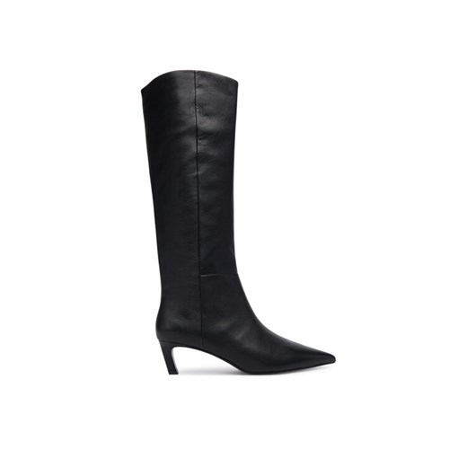 Calvin Klein Kozaki Ess Kitten Heel Long Boots HW0HW02690 Czarny ze sklepu MODIVO w kategorii Botki - zdjęcie 185913448