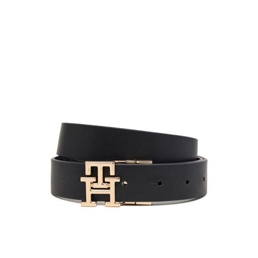 Tommy Hilfiger Pasek Damski Th Modern 3.0 Rev Mono AW0AW18019 Czarny ze sklepu MODIVO w kategorii Paski damskie - zdjęcie 185913586