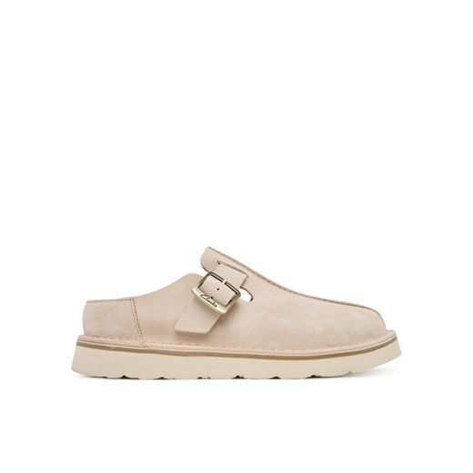 Clarks Klapki Solsbury Mule. 26184170 Beżowy ze sklepu MODIVO w kategorii Klapki damskie - zdjęcie 185913655
