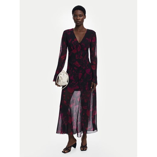 Desigual Sukienka koktajlowa Ratan 25WWVW24 Bordowy Regular Fit ze sklepu MODIVO w kategorii Sukienki - zdjęcie 185913656