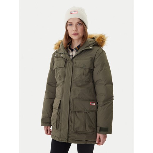 Hunter Parka Glyder HARW0014252 Zielony Regular Fit ze sklepu MODIVO w kategorii Parki damskie - zdjęcie 185913777