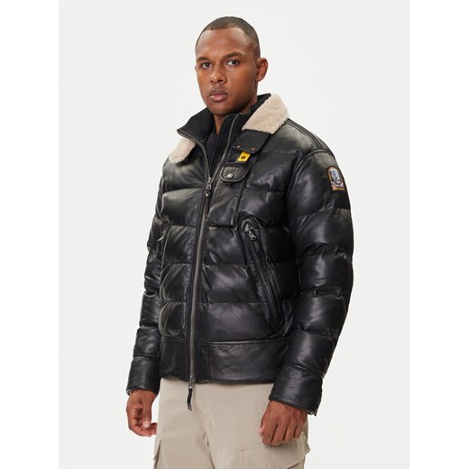 Parajumpers Kurtka skórzana Gian 25WMPMJKLE03 Czarny Regular Fit ze sklepu MODIVO w kategorii Kurtki męskie - zdjęcie 185913938